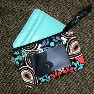 Vera Bradley Coin ID pouch BONUS Card Wallet